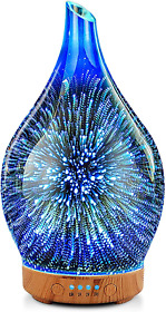 Porseme Essential Oil Diffuser 3d Glass Aromatherapy Ultrasonic Humidifier