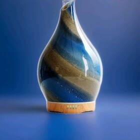 G1-280ml Porseme Essential Oil Diffuser 280ml Aromatherapy 3d Glass Vase Cool Mist Humidifier New