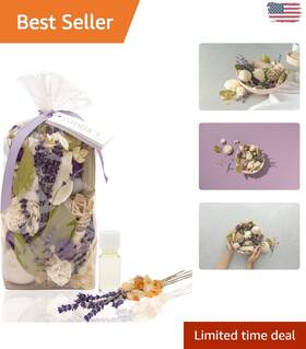 Potpourri 806943230050 Large 20 Oz Amber Lavender With Natural Botanicals And Relaxing Scents