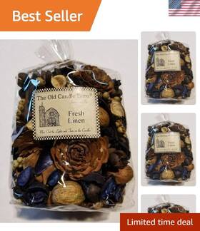 Potpourri Decoration 680196608107 Fresh Linen 8-cup Large Bag - All-season Home Fragrance