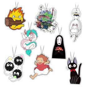 Pa192 Pounchi Japanese Anime Car Air Freshener Cards 8 Pack Refreshing Ice Scent