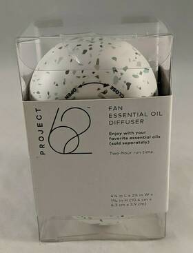 3202 Project 62 191908072135 Portable Diffuser Oil Pad With Fan Small Speckled Black/white/green New