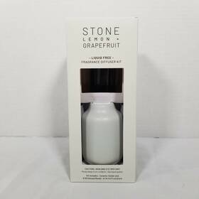 Project 62 191908268811 Stone Liquid Free Diffuser Ceramic Holder And 6 Scented Sticks Lemon Grapefruit