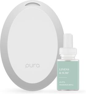 Pura 445019032087 Mini Smart Fragrance Diffuser For Small Spaces Adjustable Home Device