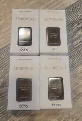 Pura 617018012620 Archipelago Smart Diffuser Scent Fragrance Refill Lot Of 4 Havana .33 Fl Oz