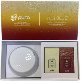 Pura 617018015836 Smart Home Fragrance Diffuser Capri Blue W Tinsel And Spice Volcano New