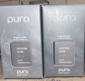 Pura 810076670171 2 Pack Winter Noir Plug In Diffuser Smart Fragrance Refill 0.33oz 10 Ml