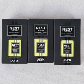 Pura 810076671949 Nest Wellness Lime Zest And Matcha Diffuser Fragrance Refill Lot Of 3 Bundle