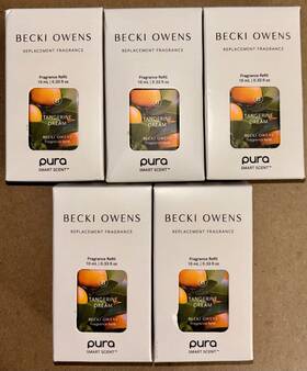 Pura 810076673141 Smart Scent 5pk Fragrance Becki Owens Tangerine Dream Diffuser Oils New