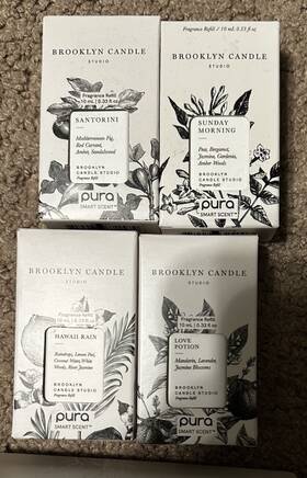 Pura 810112060997 Diffuser Refill Nib Lot Of 4 Brooklyn Candle Studio 10ml Each No