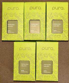 Pura 810129382365 Smart Scent 5pk Fragrance Refill Pistachio Gelato Diffuser Oil New Mini 4