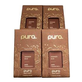 Pura 810129388565 Simmer Pot Diffuser Refill 10ml/0.33fl Oz Fragrance Plug In Scent Lot Of 4