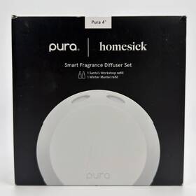 Pura 810180402842 4 Homesick Smart Fragrance Diffuser Set With Santas Workshop And Winter Mantel