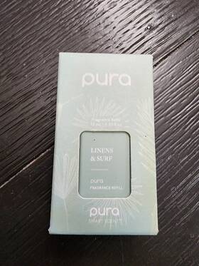 Pura 850014213213 Linens And Surf Home Plug In Diffuser Smart Fragrance Refill 0.33 Oz 10ml