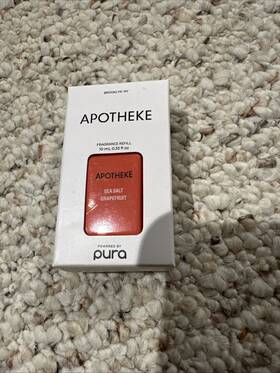 Pura 850014213558 Apotheke Sea Salt Grapefruit Diffuser Fragrance Refill 0.33fl.oz
