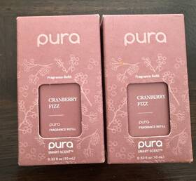 Pura 850025324069 Lot 2 Home Scent Refill - Smart Air Diffuser Cranberry Fizz Fragrance