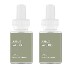 Pura 860000513654 2 Pack Smart Home Air Diffuser Asian Woods Scent 120hr Premium Fragrance