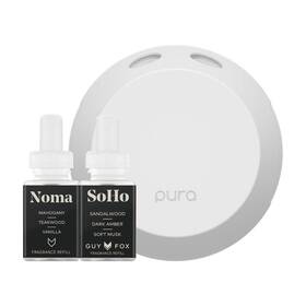900-02735 Pura Smart Home Fragrance Diffuser Starter Set - Guy Fox Soho And Noma Refills