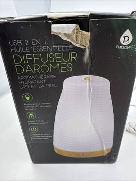 Adusb52 Pursonic 2-in-1 Essential Oil Diffuser And Humidifier With Optional Oi