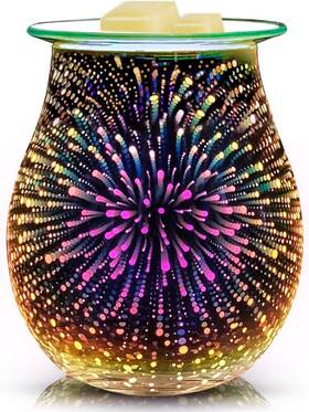 Qusup 705353746079 Equsupro 3d Glass Electric Wax Melts Warmer Burner Melter Fragrance