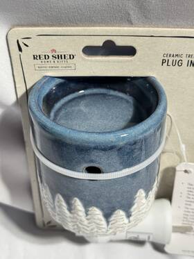 2343151 Red Shed Ceramic Tree Plug-in Wax Warmer By Home And Gifts