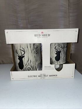 Red Shed 749394151966 Electric Wax Melt Jar And Night Light Gift Set Apple Birch Stag Buck