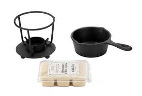 Et22cm026 Red Shed Cast Iron Wax Warmer All-in-1 Set