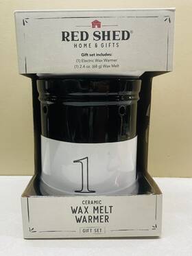 Red Shed Home & Gifts 749394264857 Ceramic Wax Melt Warmer 1 Gal Crock New Rare Design