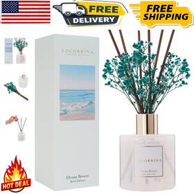 Reed Diffuser 716035376088 Stylish With Ocean Breeze Aroma - Perfect For Home Or Office