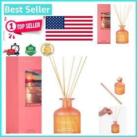 Reed Diffuser 716035376200 Elegant 6.76oz Warm Spring Sunshine With 8 Sticks For Home And Office