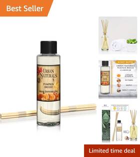 Reed Diffuser Oil 688039939999 Pumpkin Brulee Refill Autumn Scent Eco-friendly 4oz