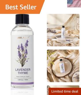 Reed Diffuser Oil Refill 764725805936 Elegant 3.38oz Lavender Thyme - Home Essentials