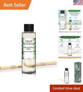 Reed Diffuser Refill 688039989932 Luxurious Eucalyptus And Sage Oil Lasts 3-4 Handmade