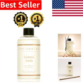 Reed Diffuser Refill 768924579490 Cashmere Vanilla 6.7 Fl. Oz With 8 Sticks For Lasting Aroma