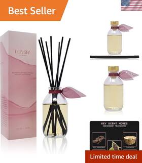 Reed Diffuser Set 688039941909 Artisan Mahogany Teakwood - Safe Non-toxic 4oz Home Fragrance Solution