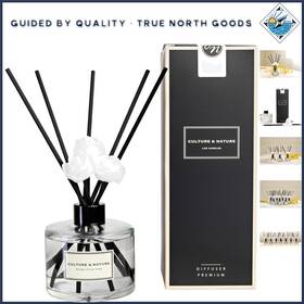 Reed Diffuser Set Eucalyptus Pine 850024255548 Sophisticated 6.7oz - Ideal For Home And Office