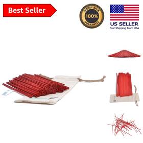 Reed Diffuser Sticks 600978526344 Elegant Burgundy - 100 Count Fiber Wick Set For Home And Spa