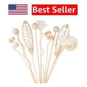 Reed Diffuser Sticks 704090923842 Natural Rattan Set - 12pcs For Stylish Home Aromatherapy