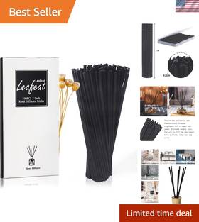 Reed Diffuser Sticks 741802081094 7 Inch Black Fiber - 100 Count For Fragrance Customization