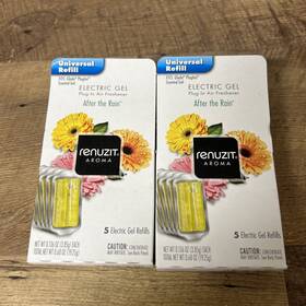 Renuzit 023400370306 10 Electric Gel Plugin Refills After The Rain 2 Boxes M74