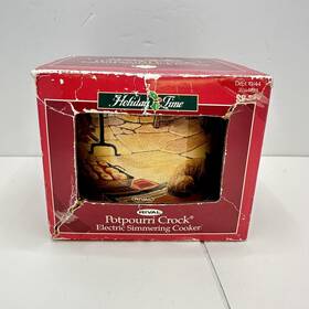 Rival 073056008641 Holiday Time Vtg 1999 Dan Craig Cat Potpourri Crock