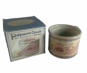 3206-mr Rival Vintage Potpourri Pot Electric Simmering Cooker Mini Crockpot Lace Design