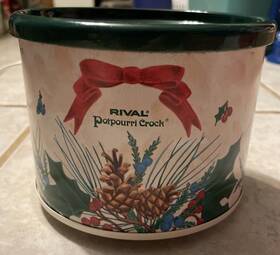 3209-xx Rival Vintage Potpourri Crock Pot Electric Simmer 3209xx Made In Usa