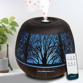 Roonbo 445036087091 Diffusers For Essential Oils Large Room 400ml Oil Diffuser Home Wi