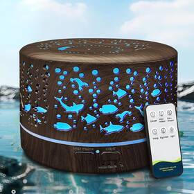 Roonbo 445036643693 Diffusers For Essential Oils Large Room With R/c 600ml Oil F