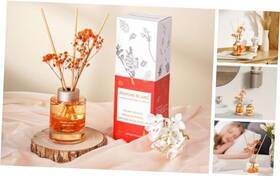 Rbrdgs202401 Roucas Blanc Reed Diffuser Set With Preserved Flowers Gardenia Penhaligan Lion