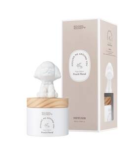 6t-hs3z-x9ri Round A Puppy Room Scents Sweet Floral Gypsum Reed Fragrance Diffuser For Fragrant