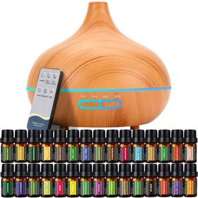 Ashima-565-001 Sacatr 550 Ml Aroma Diffiser With Essential Oils Set Oil Diffuser Re