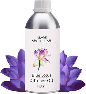 0161 Sage Apothecary Sa Blue Lotus Diffuser Oil For Natural Homely Fragrance 33.8 Fl Oz Pack Of 1