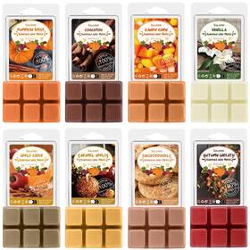 100089 Salking Autumn Scented Wax Melts Fall Soy Gift Set Cubes/tarts For Wa